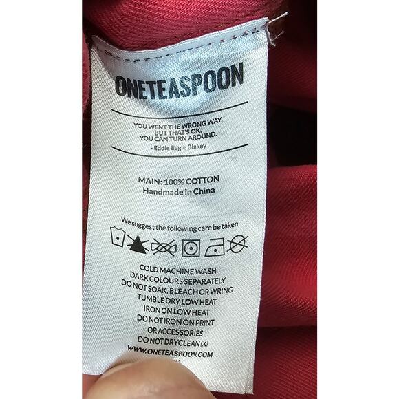 Prophecy jumpsuit wildfire one teaspoon button front grunge pink sz Small EUC - Picture 7 of 12